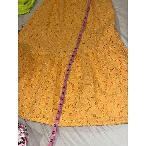 Rails Tina Maigold Eyelet Ruffle Midi Dress Women's Size S Small - Picture 9 of 12